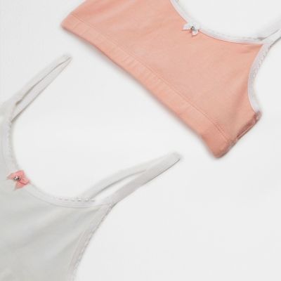 Girls crop top two pack